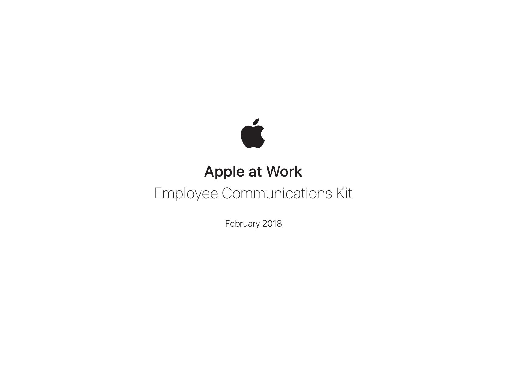 Apple Employee Communications Kit by Apple Inc