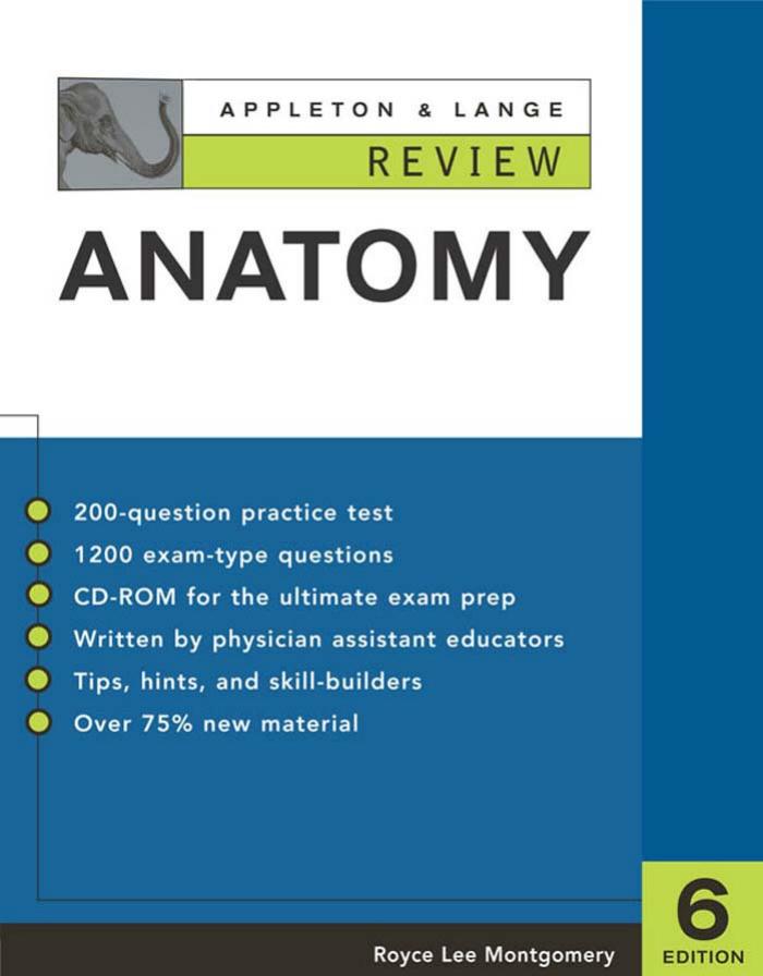 Appleton & Lange Review of Anatomy by Royce L. Montgomery