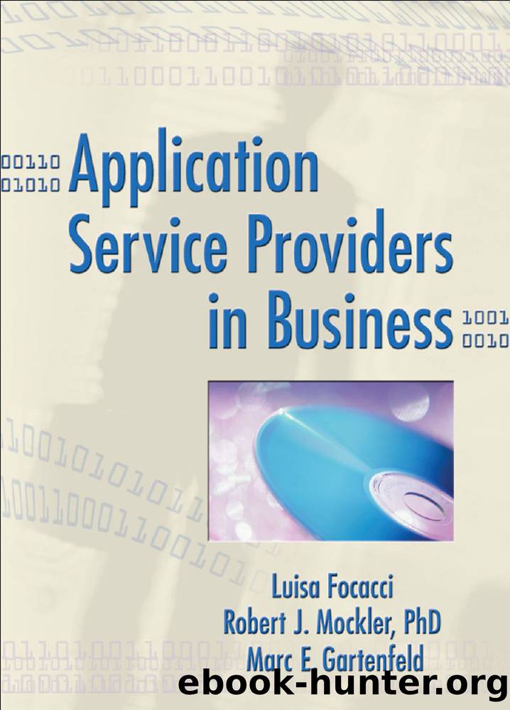 Application Service Providers in Business by unknow