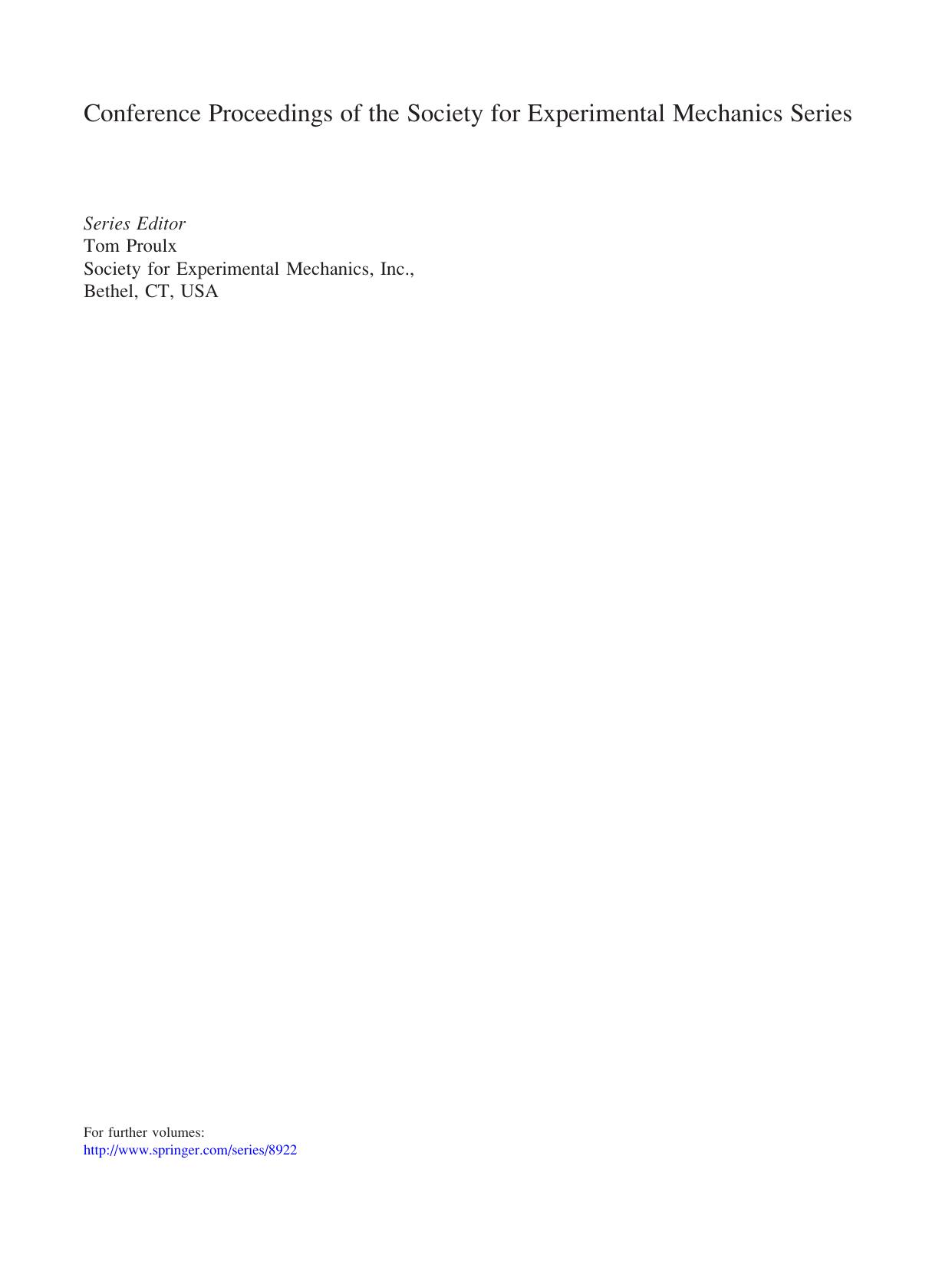 Application of Imaging Techniques to Mechanics of Materials and Structures, Volume 4: Proceedings of the 2010 Annual Conference on Experimental and Applied Mechanics by M. Grédiac (auth.) Tom Proulx (eds.)