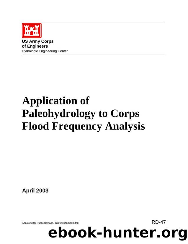 Application of Paleohydrology to Corps Flood Frequency Analysis by CEIWR-HEC