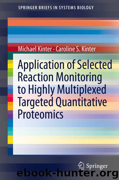 Application of Selected Reaction Monitoring to Highly Multiplexed Targeted Quantitative Proteomics by Michael Kinter & Caroline S. Kinter