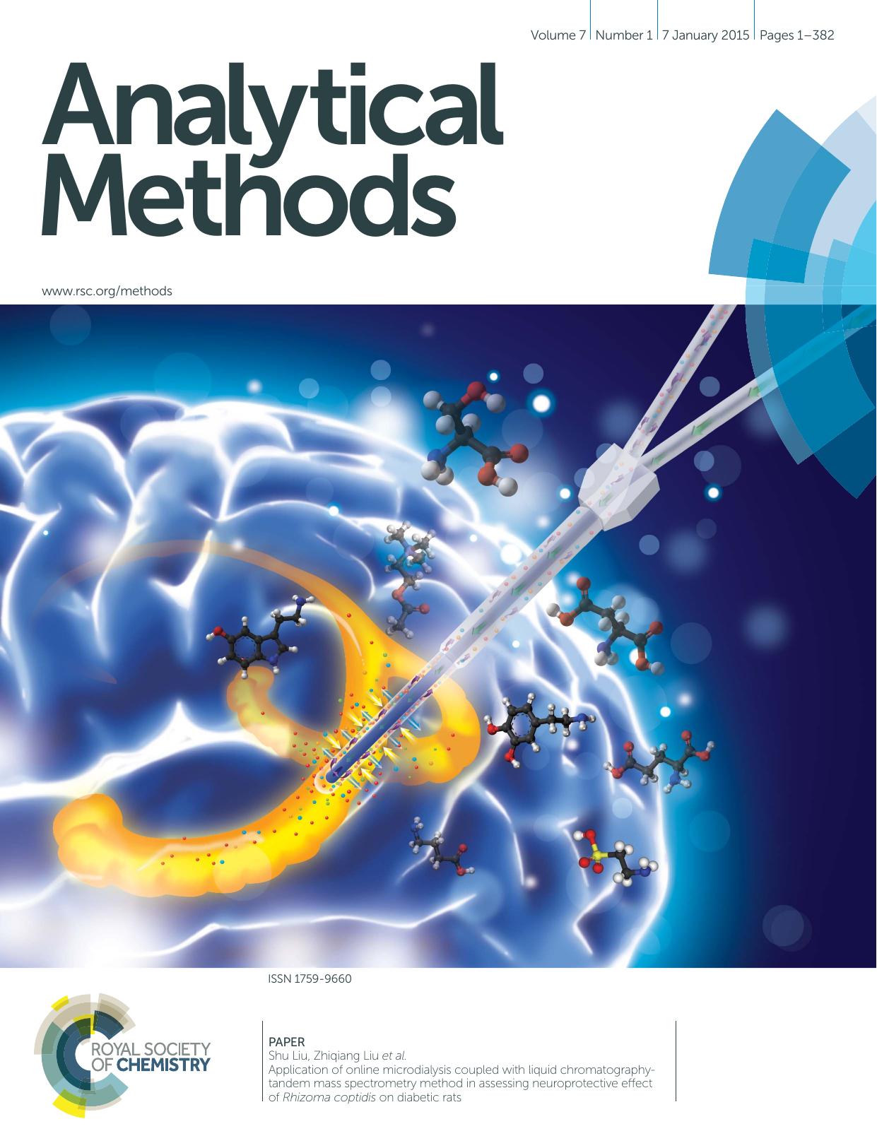 Application of online microdialysis coupled with liquid chromatography-tandem mass spectrometry method in assessing neuroprotective effect of Rhizoma coptidis on diabetic rats by unknow
