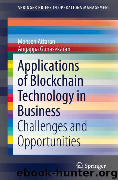 Applications of Blockchain Technology in Business by Mohsen Attaran & Angappa Gunasekaran