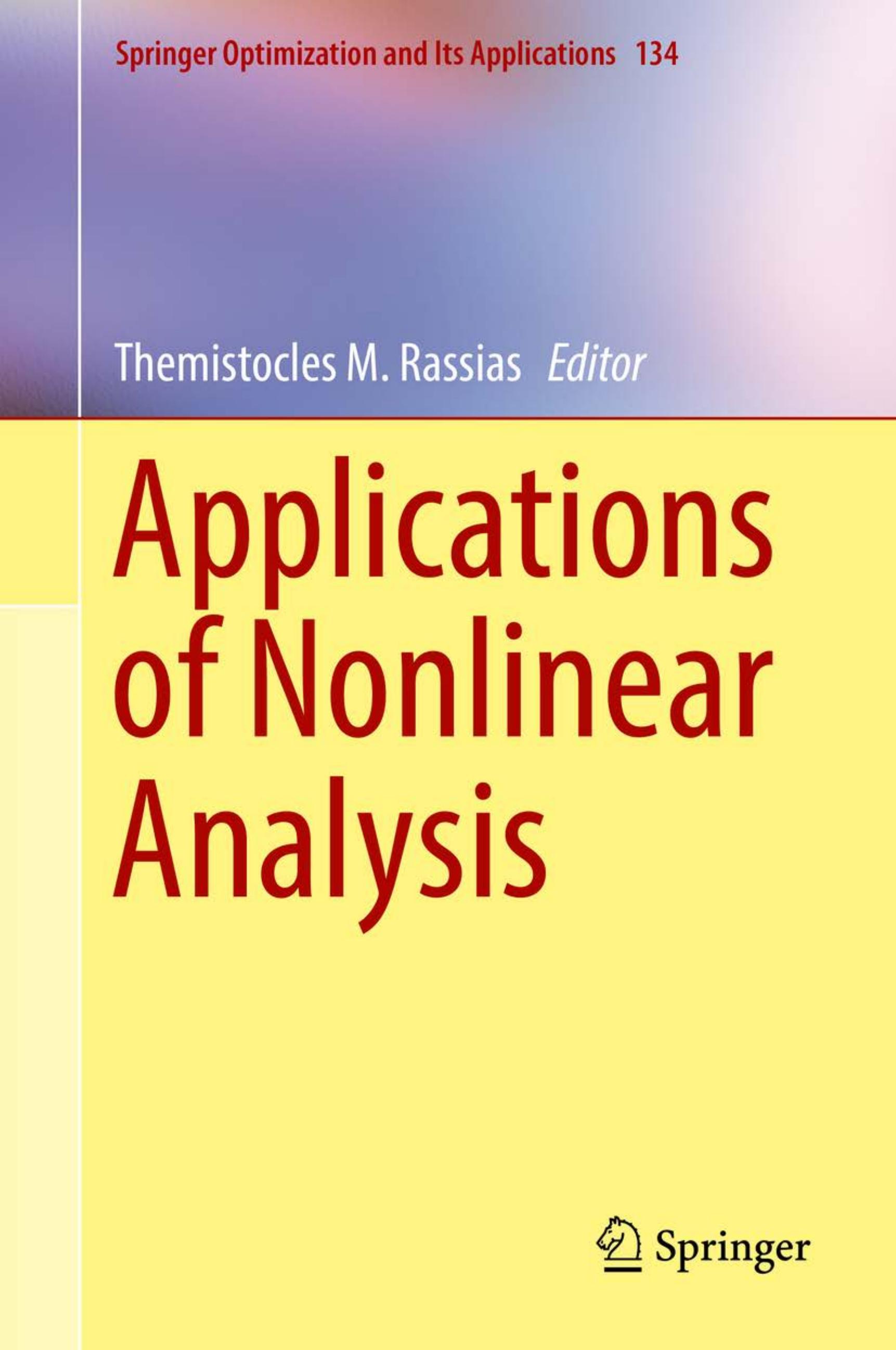 Applications of Nonlinear Analysis by Themistocles M. Rassias