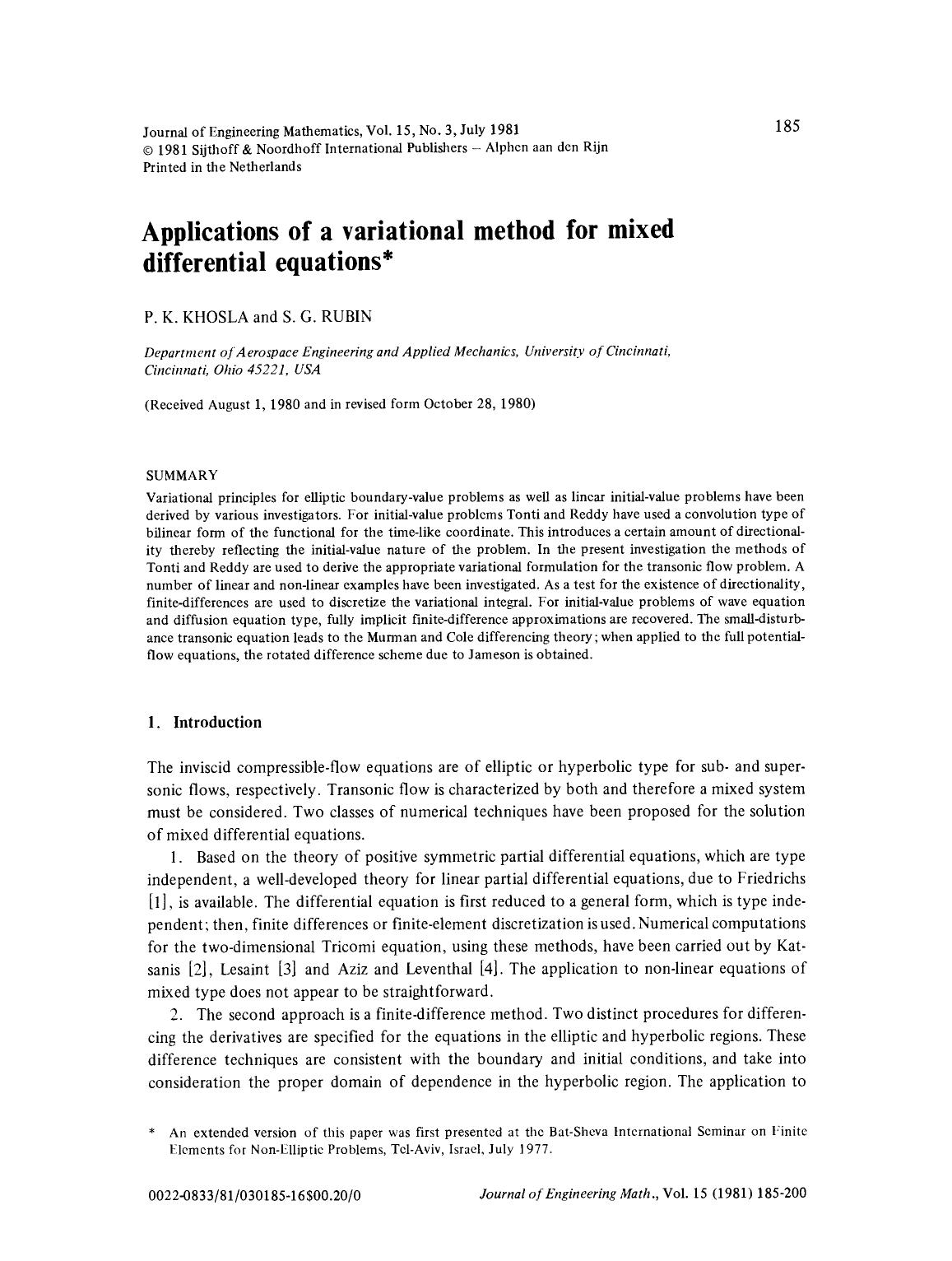 Applications of a variational method for mixed differential equations by Unknown