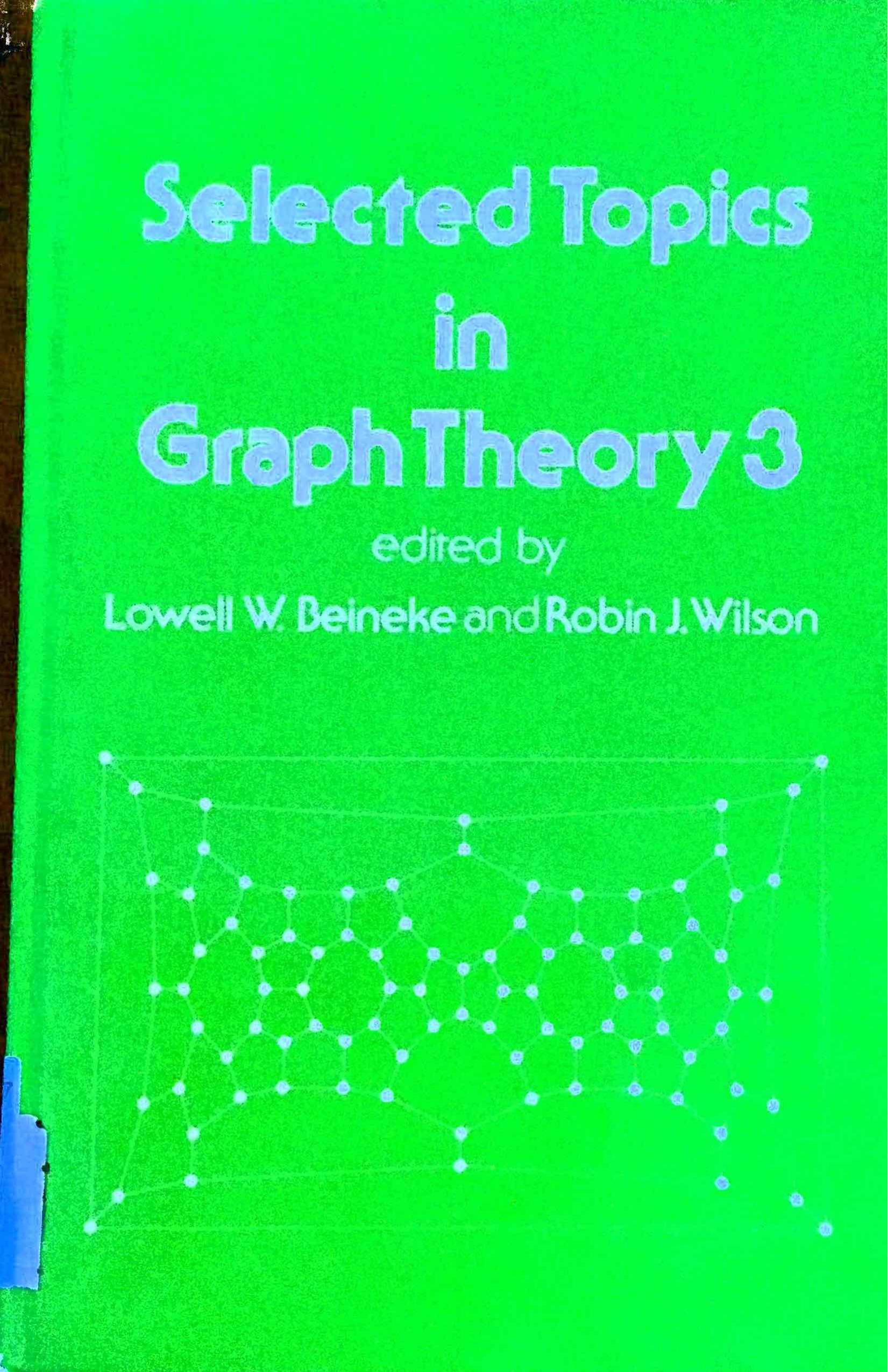 Applications of graph theory by Lowell W. Beineke Robin J. Wilson (eds.)
