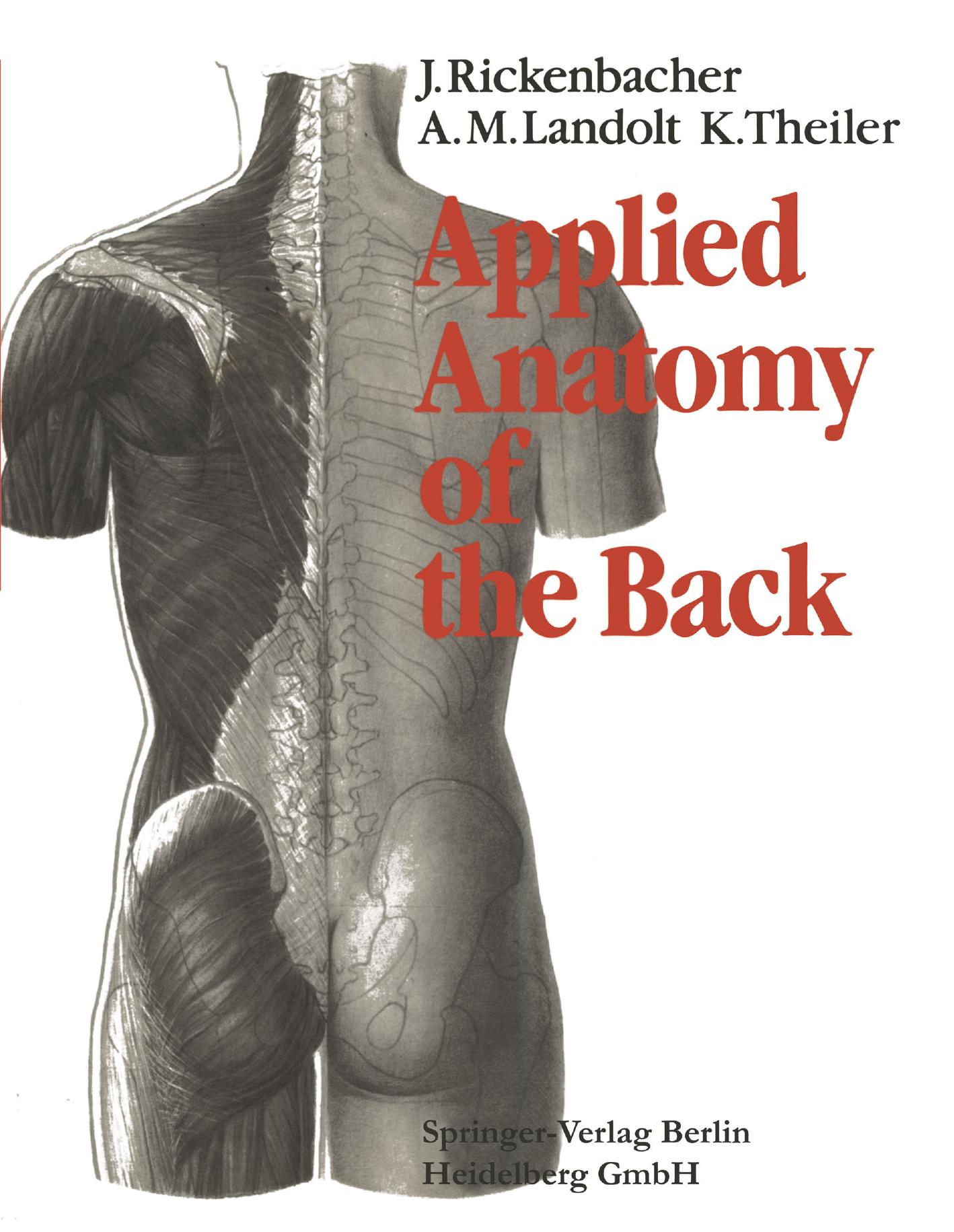Applied Anatomy of the Back by unknow