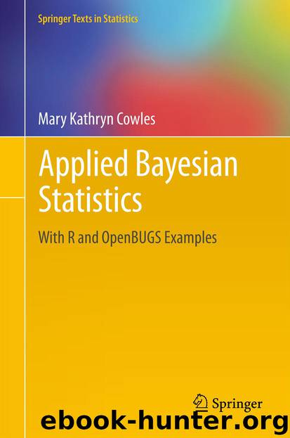 Applied Bayesian Statistics by Mary Kathryn Cowles