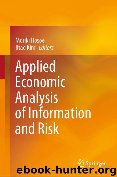 Applied Economic Analysis of Information and Risk by Unknown