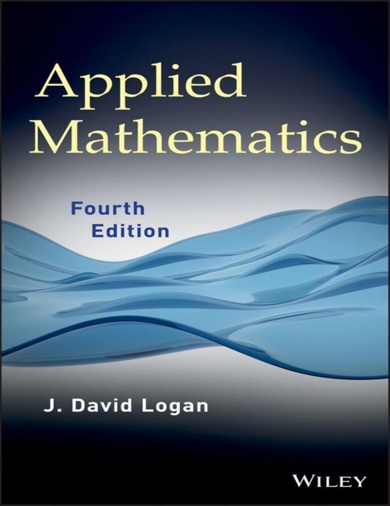Applied Mathematics by J. David Logan