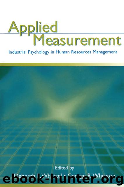 Applied Measurement by Unknown