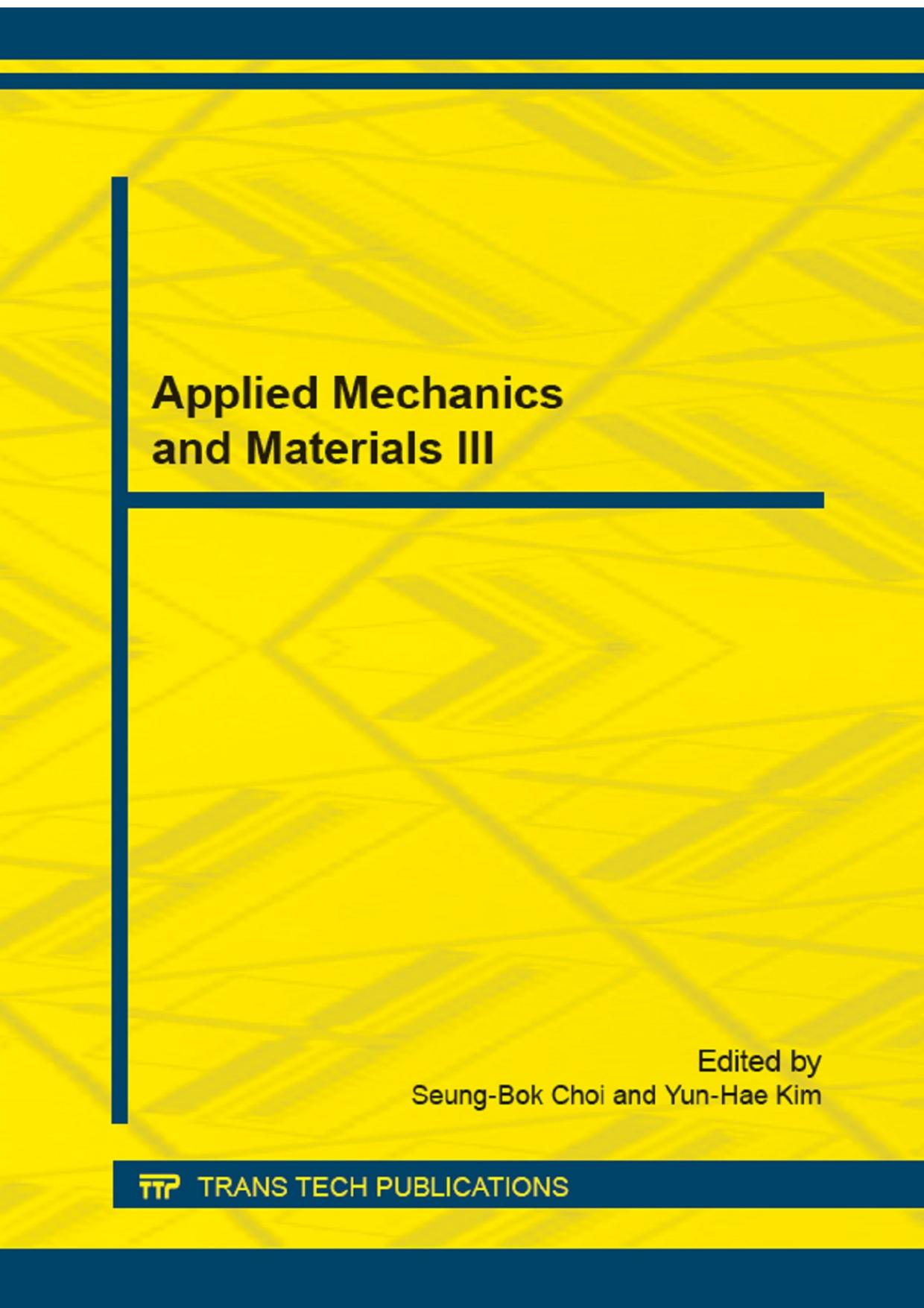 Applied Mechanics and Materials III by Unknow