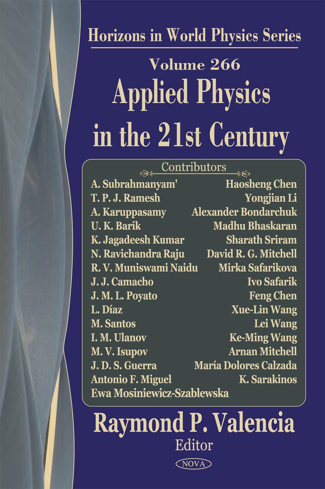 Applied Physics in the 21st Century by Valencia Raymond P