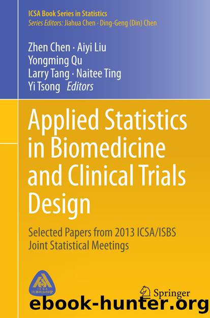 Applied Statistics in Biomedicine and Clinical Trials Design by Zhen Chen Aiyi Liu Yongming Qu Larry Tang Naitee Ting & Yi Tsong