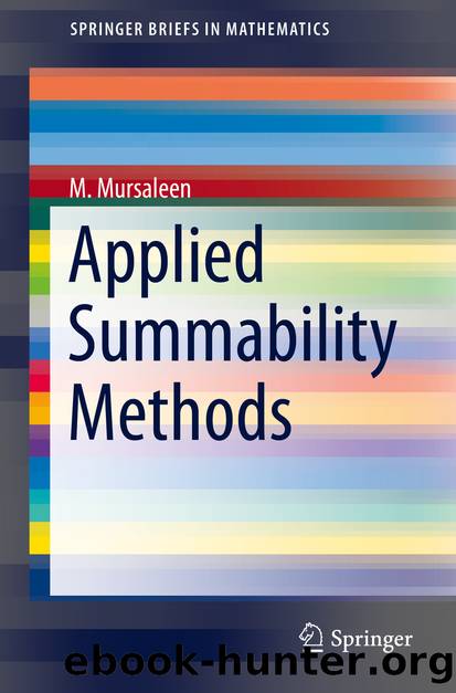 Applied Summability Methods by M. Mursaleen