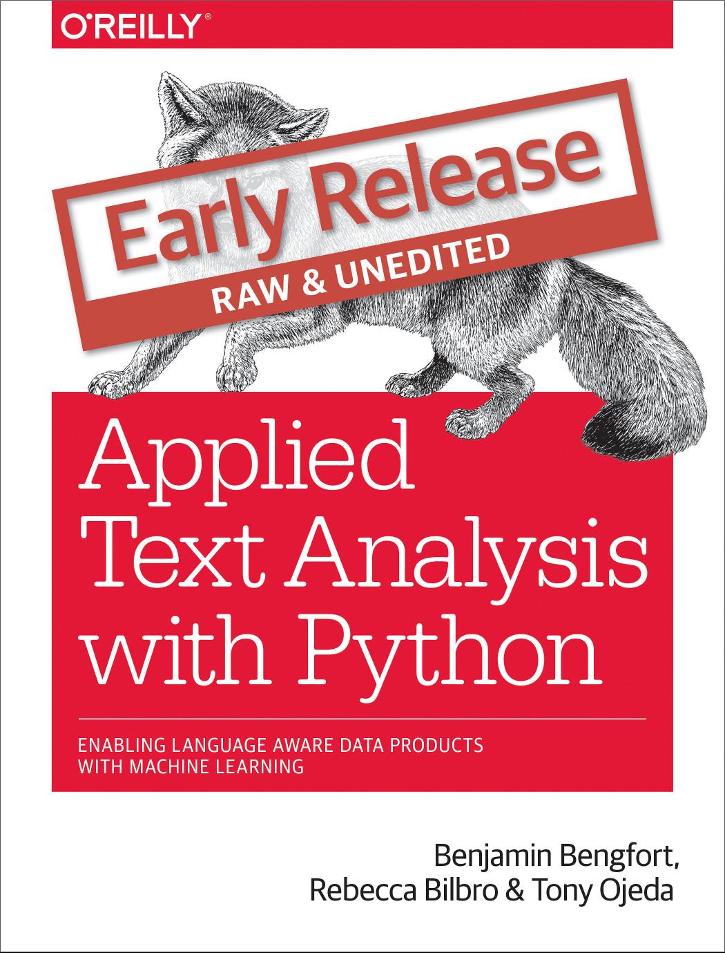 Applied Text Analysis with Python by 2016