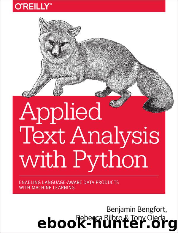 Applied Text Analysis with Python by Benjamin Bengfort