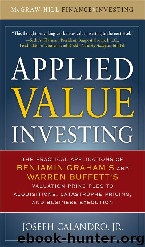 Applied Value Investing by Joseph Calandro