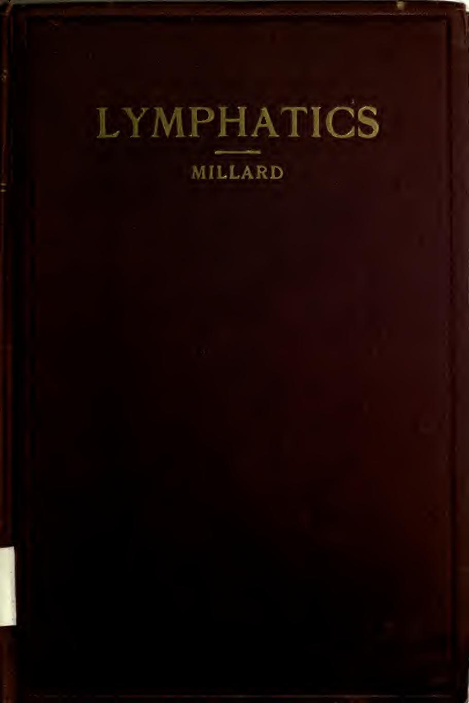 Applied anatomy of the lymphatics by Millard Frederick Payne 1878-