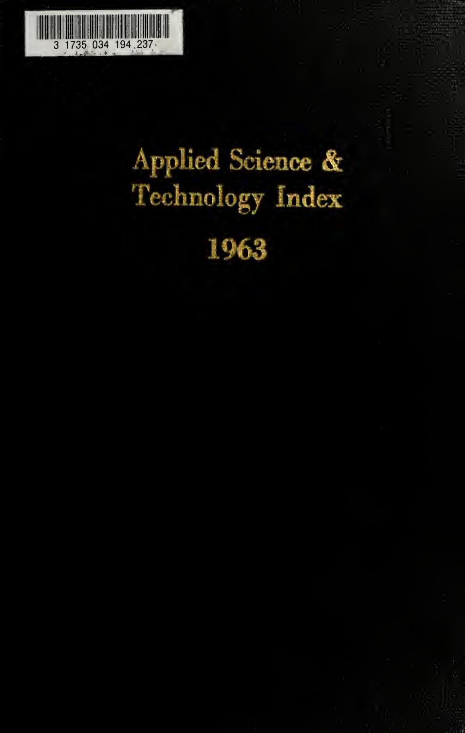 Applied science & technology index by H.W. Wilson Company