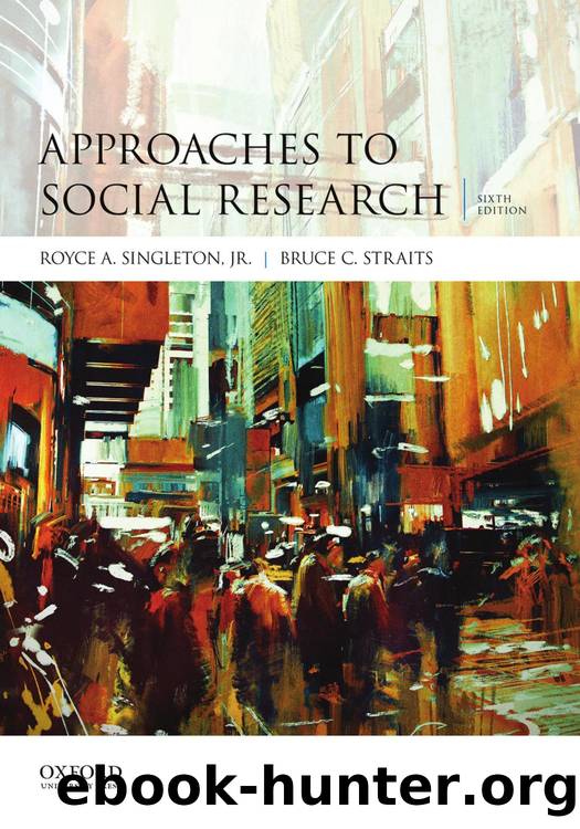 Approaches to Social Research by Royce A. Singleton Jr. Bruce C. Straits