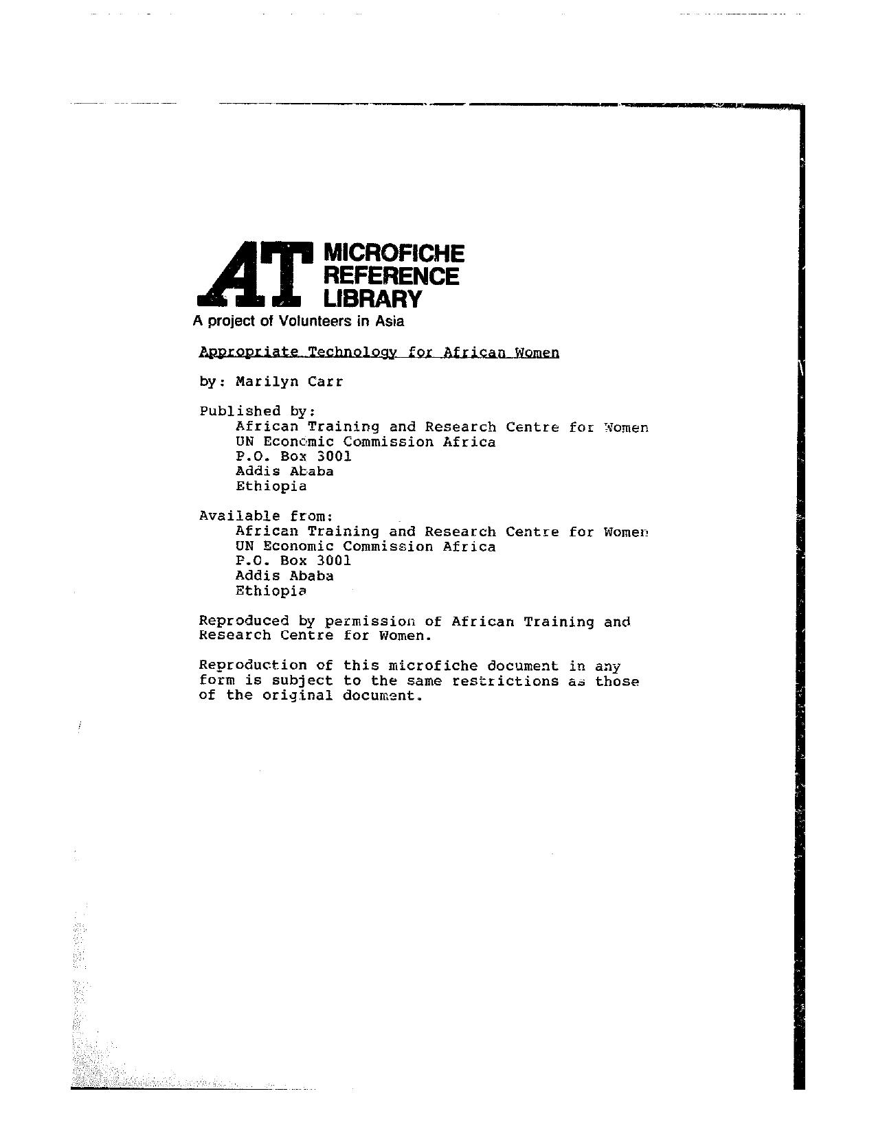 Appropriate Tech for African Women by AIS Training PC7