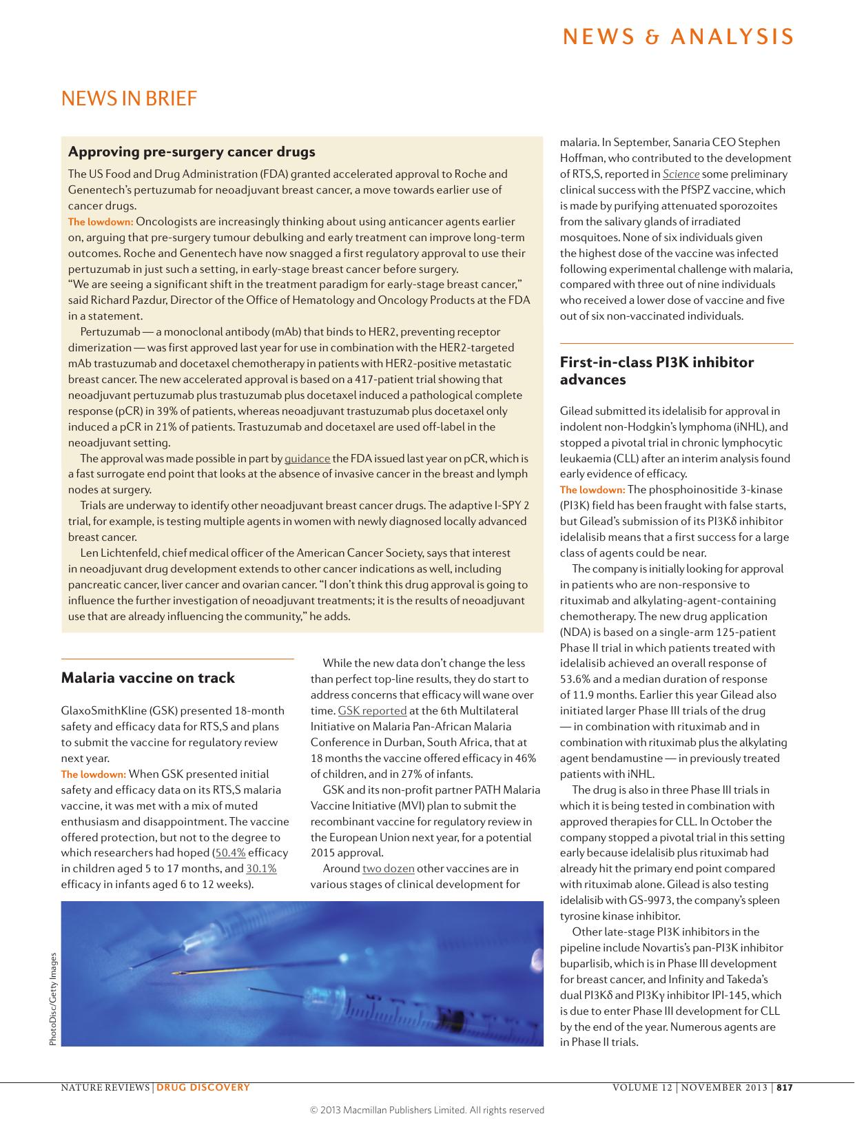 Approving pre-surgery cancer drugs by Unknown