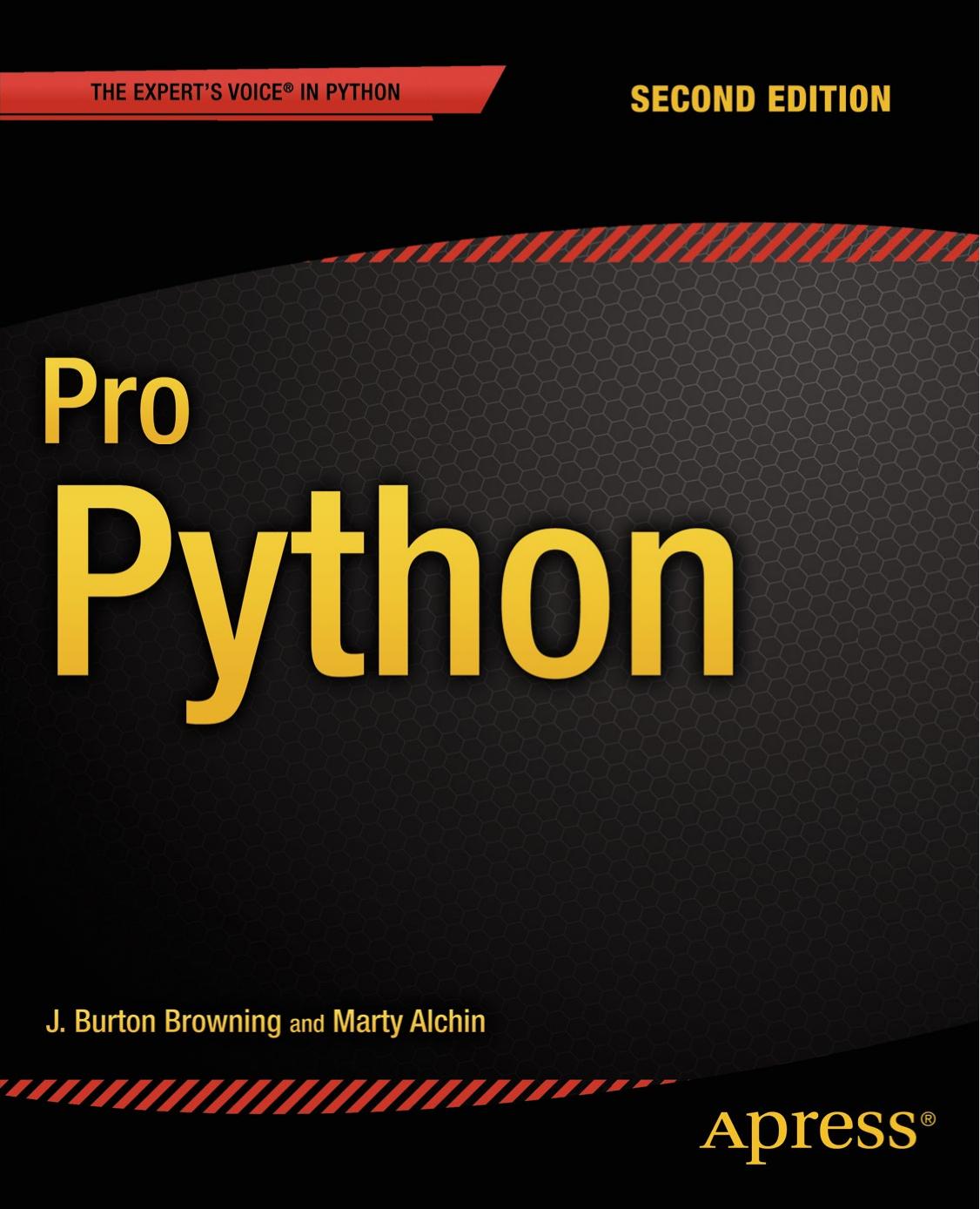 Apress Pro Python 2nd (2014) by Unknown
