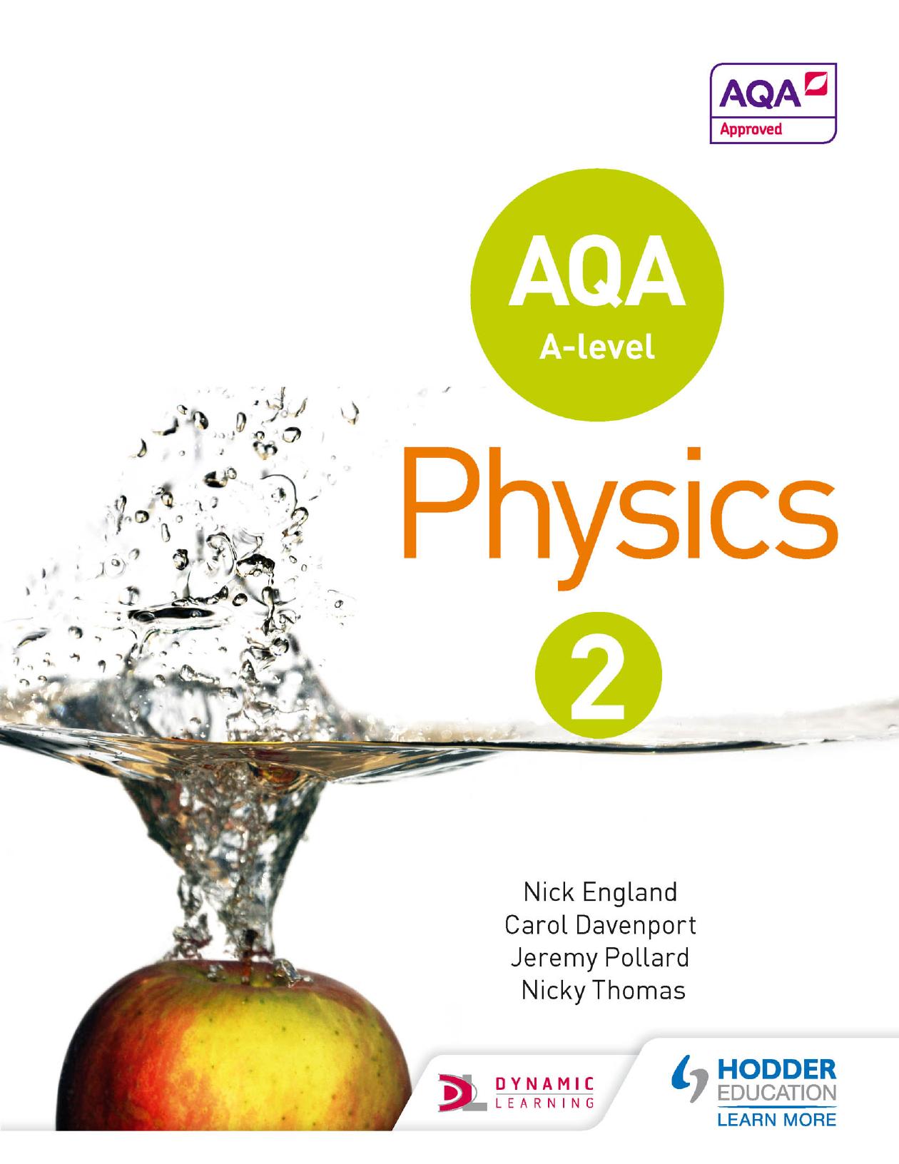 Aqa a Level Physics Studentbook 2 by Nick England
