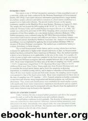 Aquatic invertebrates and habitat at a fixed station on the Blackfoot River, Missoula County, Montana : August 22, 2001 by Montana State Library