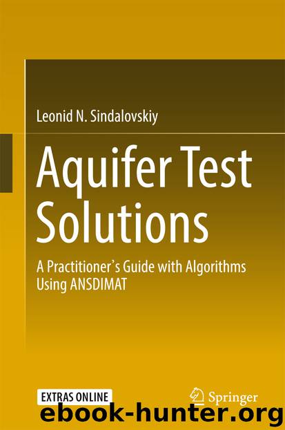 Aquifer Test Solutions by Leonid N. Sindalovskiy