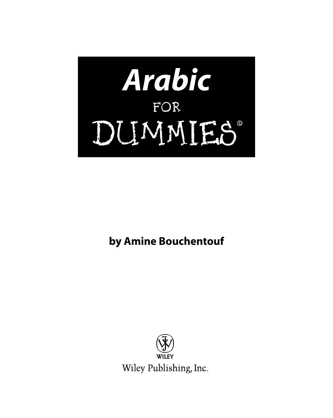 Arabic for DUMmIES by Unknown