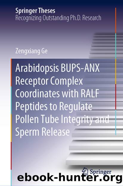 Arabidopsis BUPS-ANX Receptor Complex Coordinates with RALF Peptides to Regulate Pollen Tube Integrity and Sperm Release by Zengxiang Ge