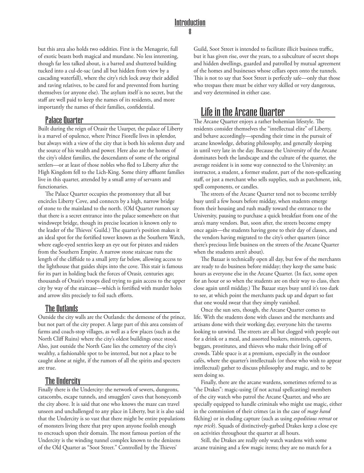 Arcane Quarter: A City Quarters Sourcebook by The Game Mechanics