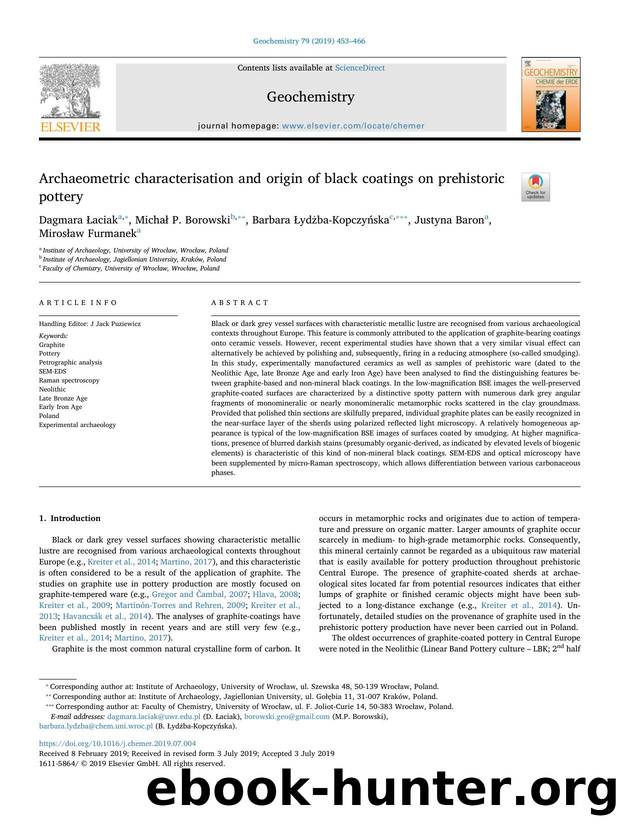 Archaeometric characterisation and origin of black coatings on prehistoric pottery by unknow