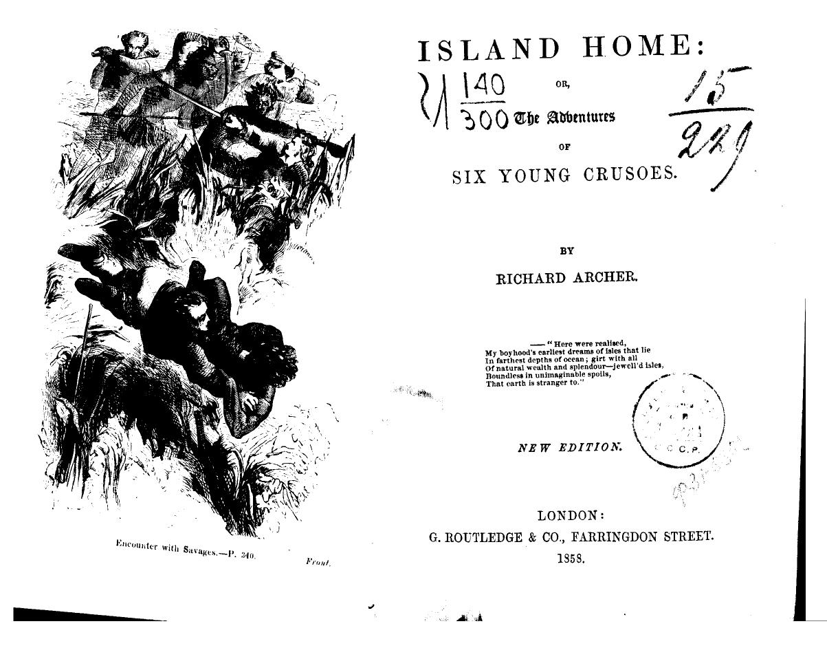 Archer, BY Richard Archer - Island home by 1858