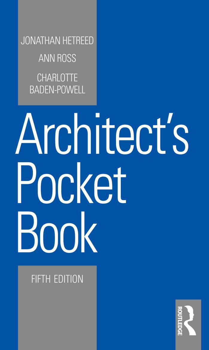 Architectâs Pocket Book by Jonathan Hetreed Ann Ross Charlotte Baden-Powell