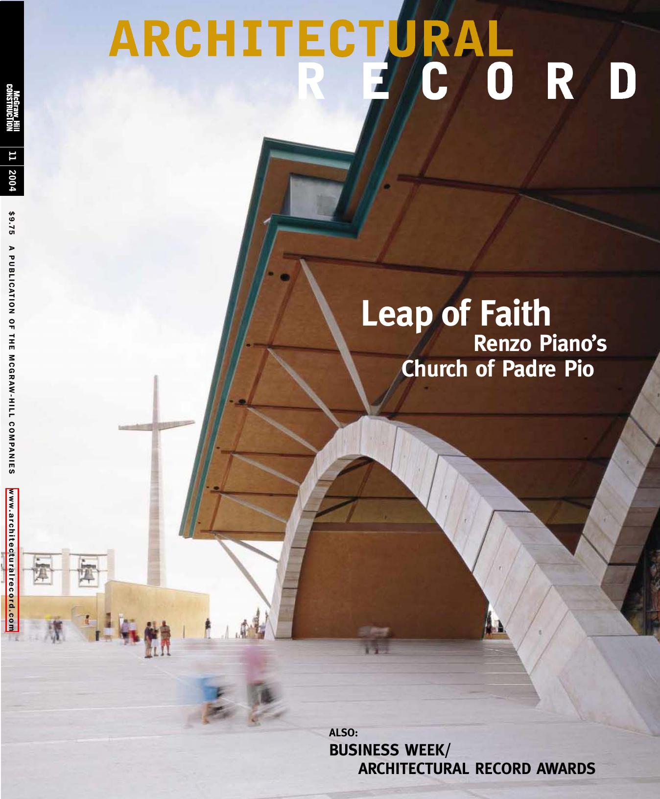 Architectural Record Magazine (2004 No.11) by McGraw-Hill (2004)(PDF) English