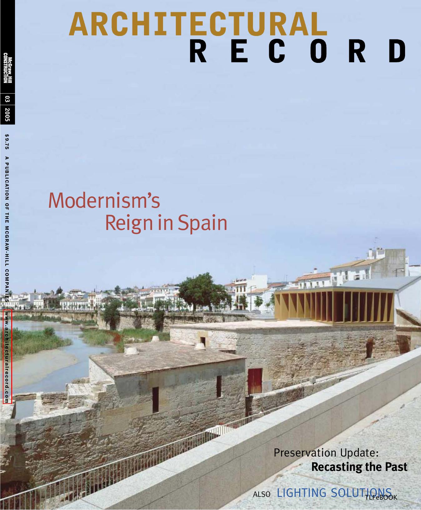 Architectural Record Magazine (2005 No.03) by McGraw-Hill (2005)(PDF) English