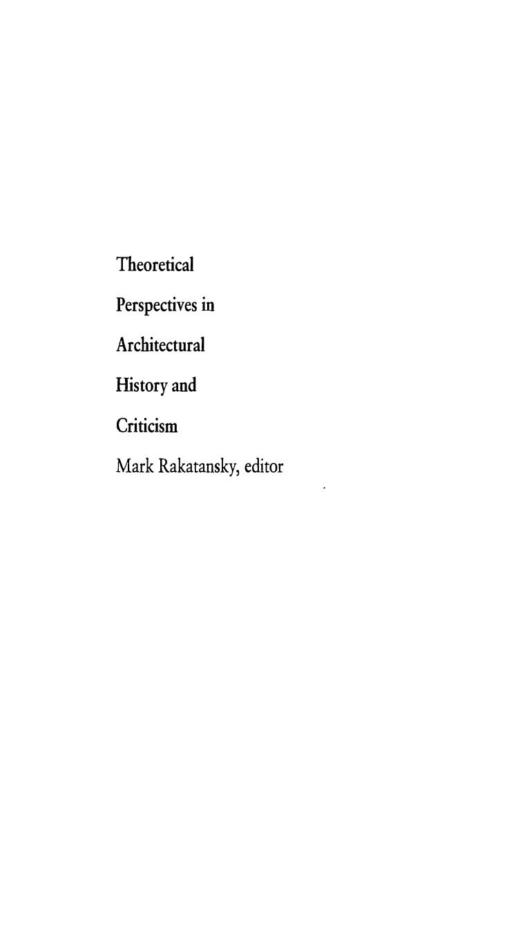 Architecture and Nihilism: On the Philosophy of Modern Architecture by Massimo Cacciari Stephen Sartarelli (transl.) Patrizia Lombardo (introduction)