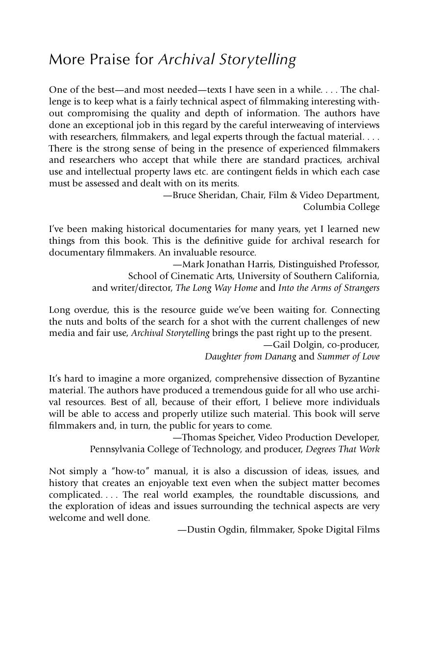 Archival Storytelling. A Filmmaker's Guide to Finding, Using, and Licensing Third-Party Visuals and Music by Sheila Curran Bernard and Kenn Rabin (Auth.)