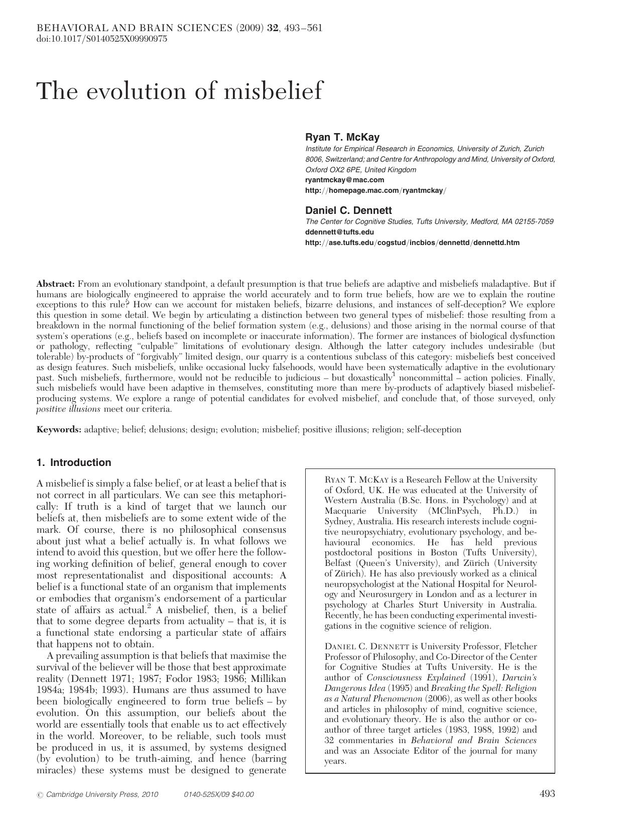 Are delusions biologically adaptive? Salvaging the doxastic shear pin by Aaron L. Mishara Phil Corlett