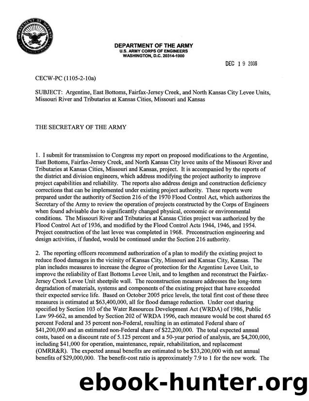 Argentine, East Bottoms, Fairfax-Jersey Creek, and North Kansas City Levee Units, Missouri River and Tributaries at Kansas Cities, Missouri and Kansas by Unknown