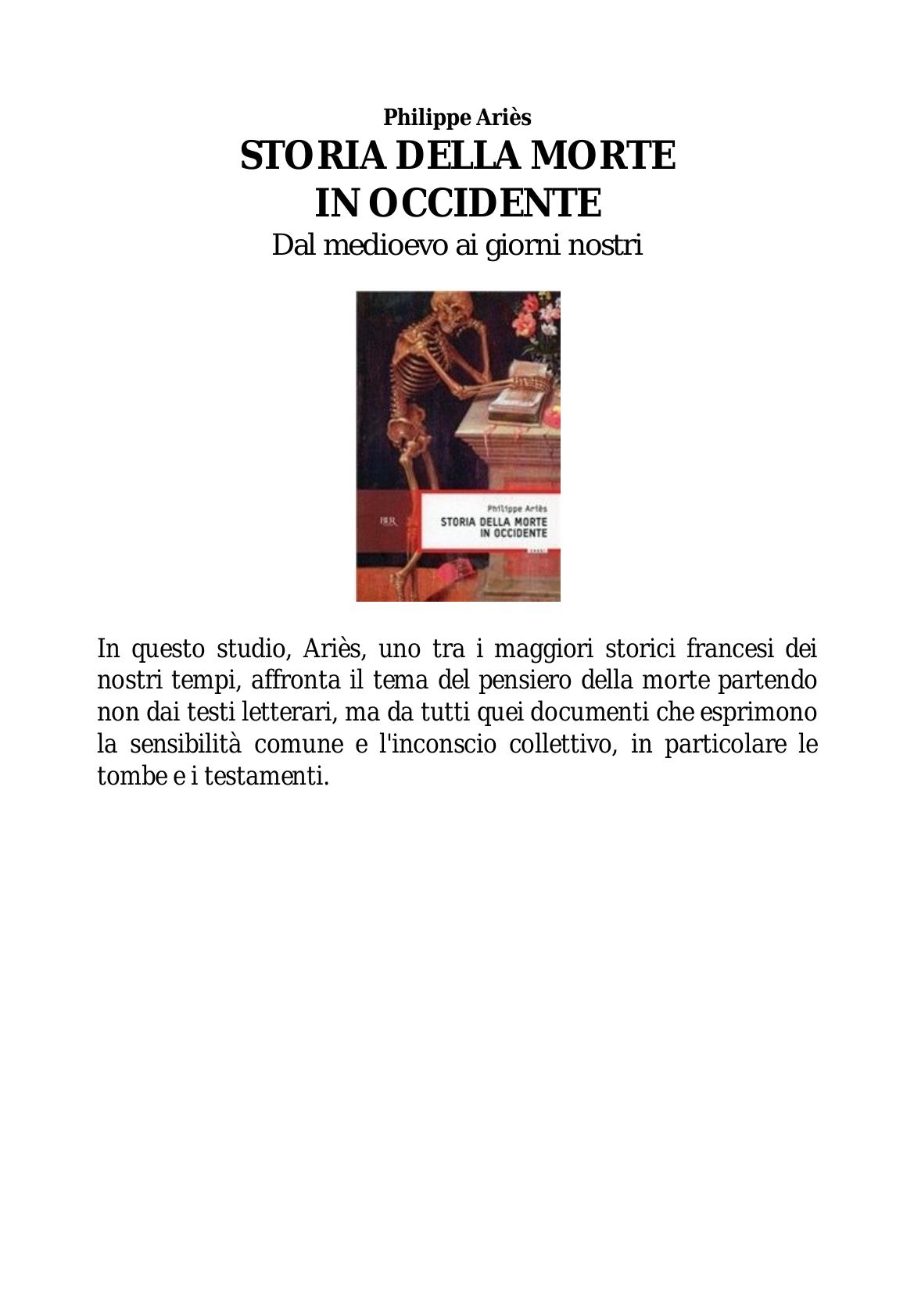 Aries by Storia della morte in Occidente. Dal Medioevo ai giorni nostri