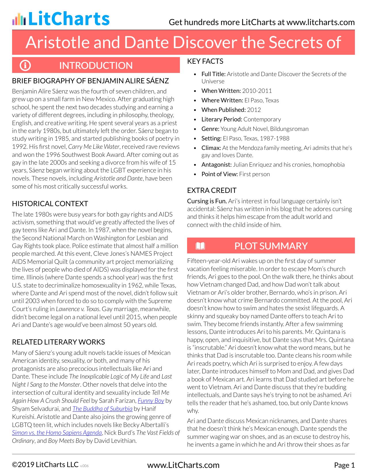 Aristotle and Dante Discover the Secrets of the Universe by Unknown