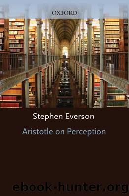 Aristotle on Perception by Stephen Everson