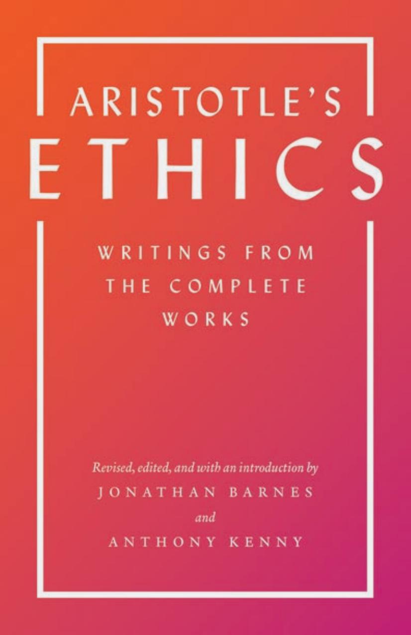 Aristotle's Ethics by Barnes Jonathan Barnes Jonathan Aristotle Kenny Anthony Kenny Anthony