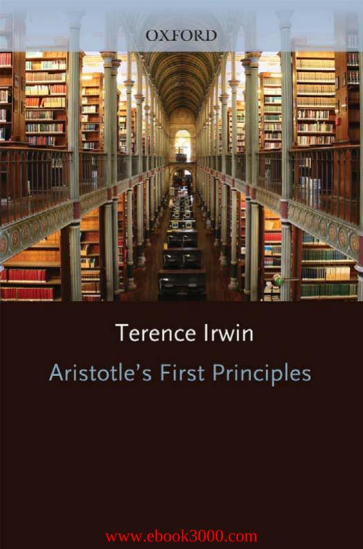 Aristotle's First Principles (Clarendon Paperbacks) Revised Edition by Unknow