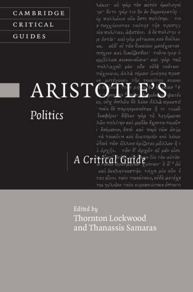 Aristotle's Politics: A Critical Guide by Unknow